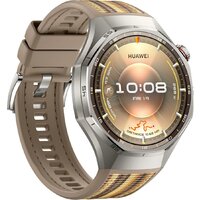 Huawei Watch GT 6 Pro 46 мм (серебристый, с коричневым плетеным ремешком, международная версия) Image #3