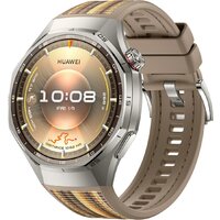 Huawei Watch GT 6 Pro 46 мм (серебристый, с коричневым плетеным ремешком, международная версия) Image #1