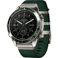 Garmin MARQ Golfer Gen 2 (титановый/темно-зеленый, с темно-зеленым нейлоновым ремешком)