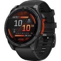Garmin Fenix 8 47мм (серый, черный силиконовый ремешок) Image #1