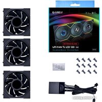 Lian Li Uni Fan TL LCD 120 Triple Pack G99.12TLLCD3B.00 Image #1