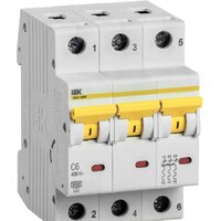 IEK ВА 47-60M 6А 3P 6кА С MVA31-3-006-C