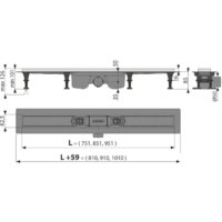 Alcaplast APZ22-950 (с решеткой Solid) Image #2