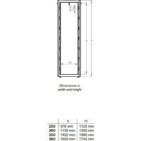 Lande DYNAmic Basic LN-DB22U6080-BL-F 19" 22U Image #2