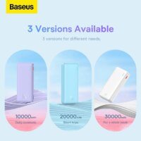 Baseus Airpow Fast Charge Power Bank 20W 10000mAh (сиреневый) Image #16
