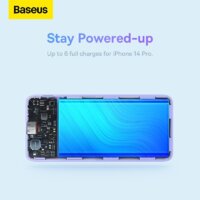 Baseus Airpow Fast Charge Power Bank 20W 10000mAh (сиреневый) Image #14