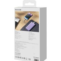 Baseus Airpow Fast Charge Power Bank 20W 10000mAh (сиреневый) Image #12