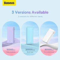 Baseus Airpow Fast Charge Power Bank 20W 10000mAh (голубой) Image #16