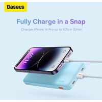 Baseus Airpow Fast Charge Power Bank 20W 10000mAh (голубой) Image #15