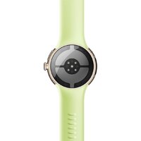 Google Pixel Watch 4 41 мм (глянцевый золотистый/лемонграсс, спортивный силиконовый ремешок) Image #6