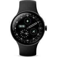 Google Pixel Watch 4 41 мм (черный матовый/обсидиан, спортивный силиконовый ремешок) Image #2