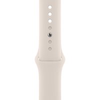 Apple Watch SE 2 44 мм (алюминиевый корпус, серебристый/звездный свет, спортивные силиконовые ремешки S/M + M/L) Image #3